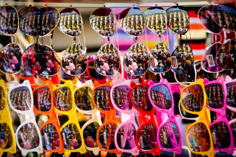 Detalle de gafas de sol