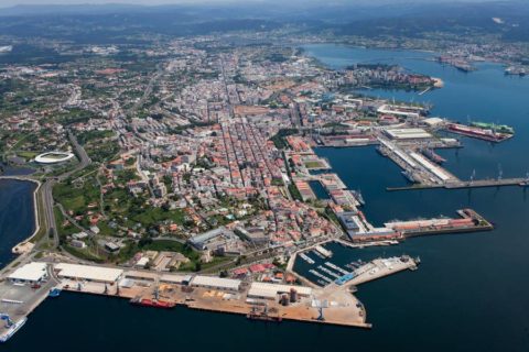 Vista aérea de Ferrol