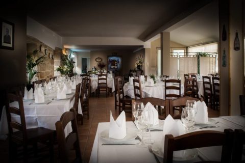 Vista de salón de restaurante