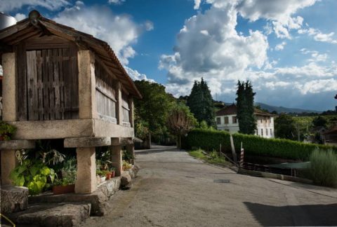 Exterior de pazo rural